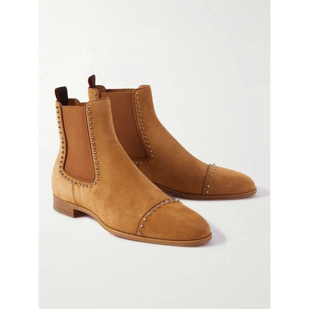 Christian Louboutin Chelsea Cloo suede boots-44.5